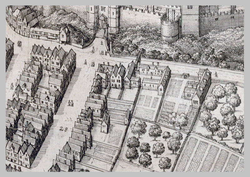 1666 - Windsor Castle by Wenceslaus Hollar (White)