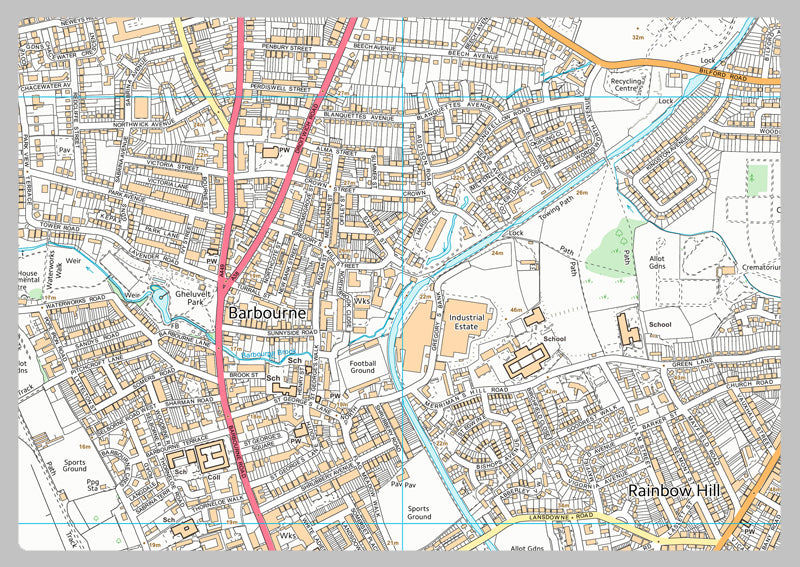 Worcester Street Map