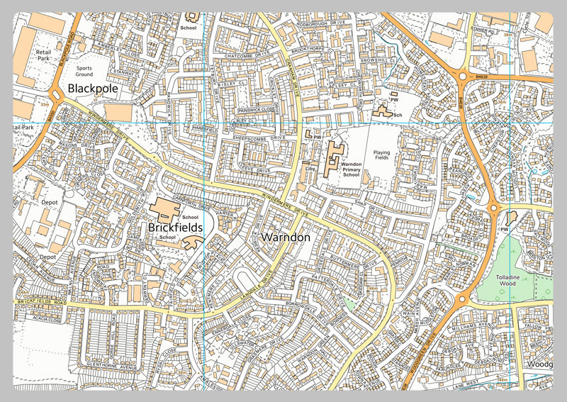 Worcester Street Map