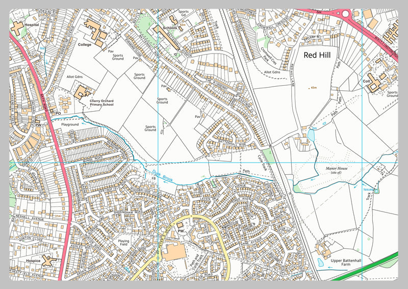 Worcester Street Map