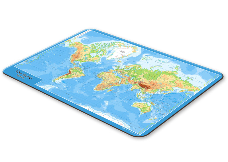 World Physical Map Placemat