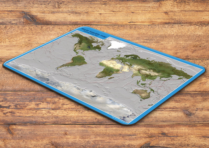 World Satellite Map Placemat
