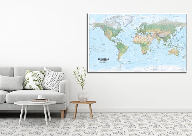 Detailed World Physical Map