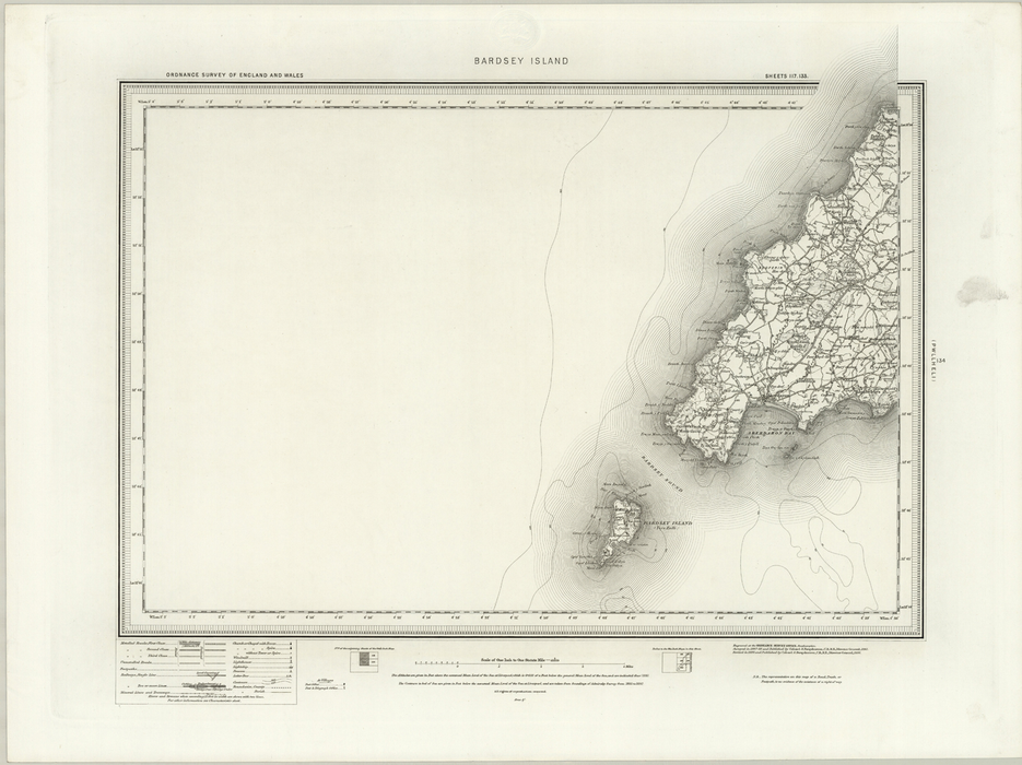 1890 Collection - Bardsey Island Ordnance Survey Map