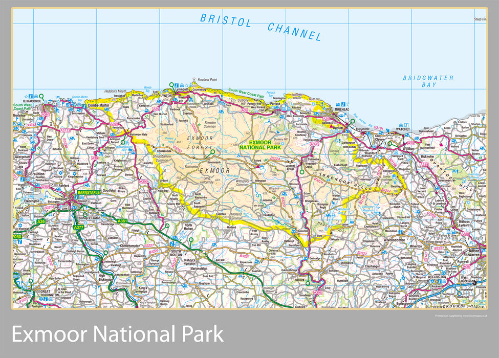 Exmoor National Park Map