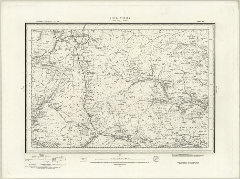 1890 Collection - Kirkby Stephen (Borough under Stainmore) Ordnance Survey Map