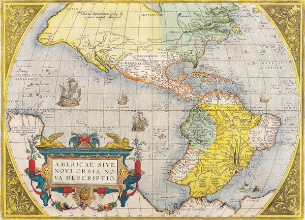 1578 - Map of USA by Abraham Ortelius