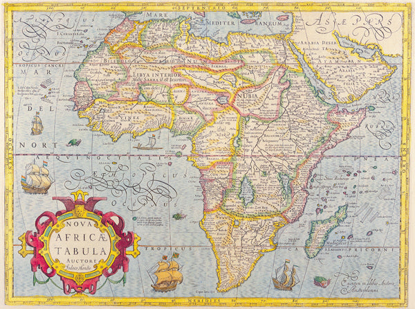 1606 - Map of Africa by Jodoco Hondio