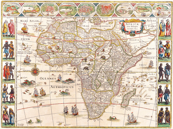 1644 - Map of Africa by Willem Blaeu