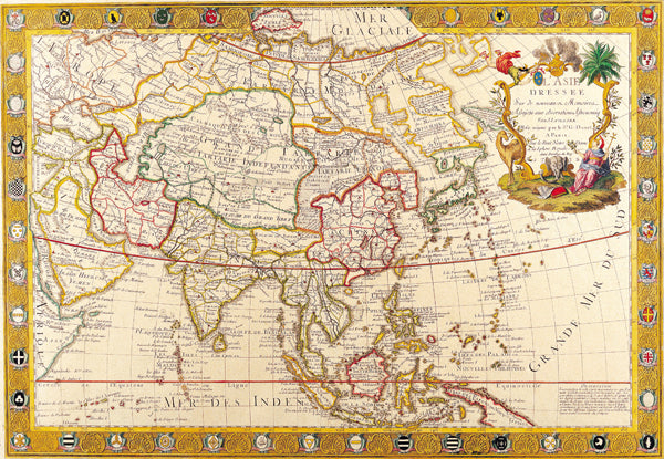 1731 - Map of Asia by Guillaume Danet