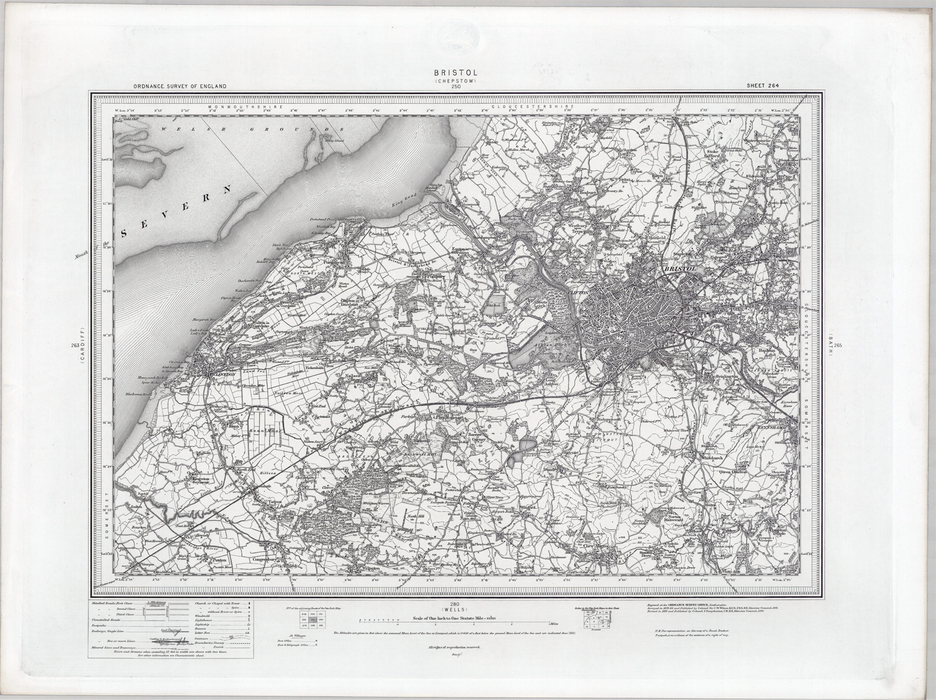 1871 Bristol Ordnance Survey Map