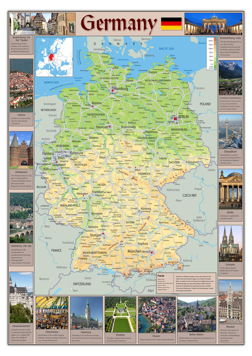 Illustrated Map of Germany
