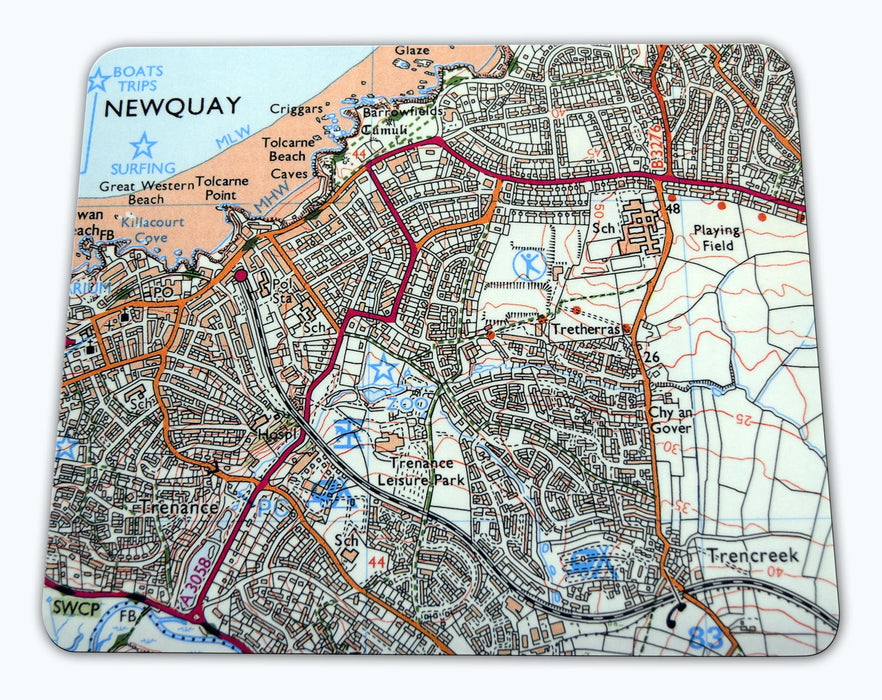 Placemat - Ordnance Survey 1:25,000 Map Centred On Your Postcode