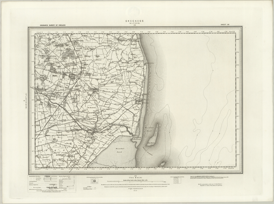 1890 Collection - Skegness (Alford) Ordnance Survey Map