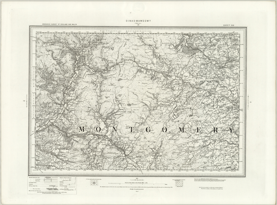 1890 Collection - Dinas (Mawddwy) Ordnance Survey Map