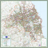 Tyne and Wear, a geographic and ceremonial county in North East England, UK.  This map covers the Districts of:       Gateshead      Newcastle upon Tyne      North Tyneside      South Tyneside      Sunderland