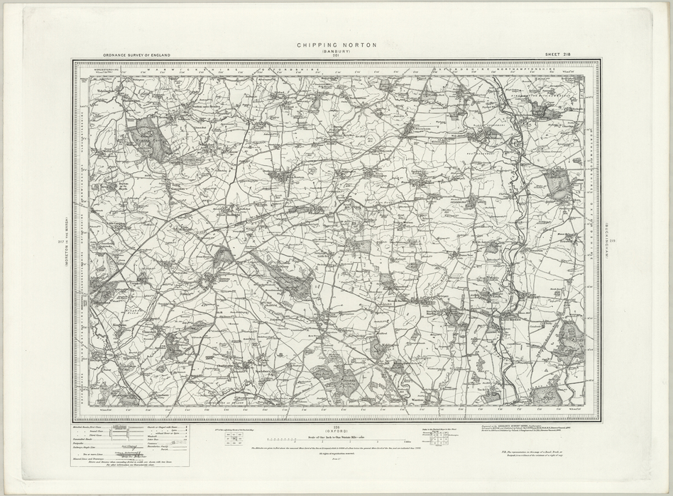 1890 Collection - Chipping Norton (Banbury) Ordnance Survey Map