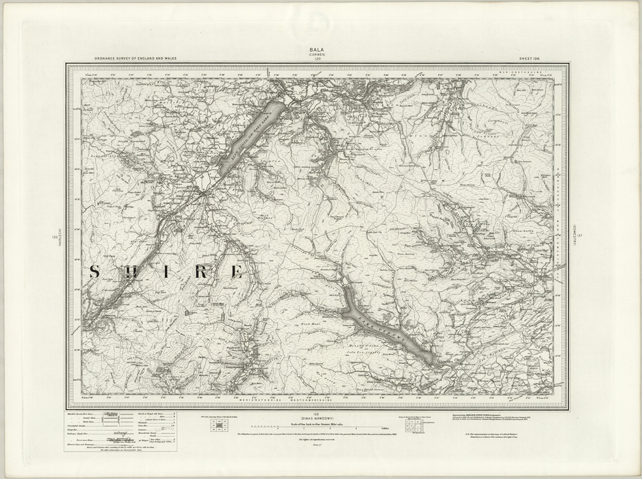 1890 Collection - Bala (Corwen) Ordnance Survey Map