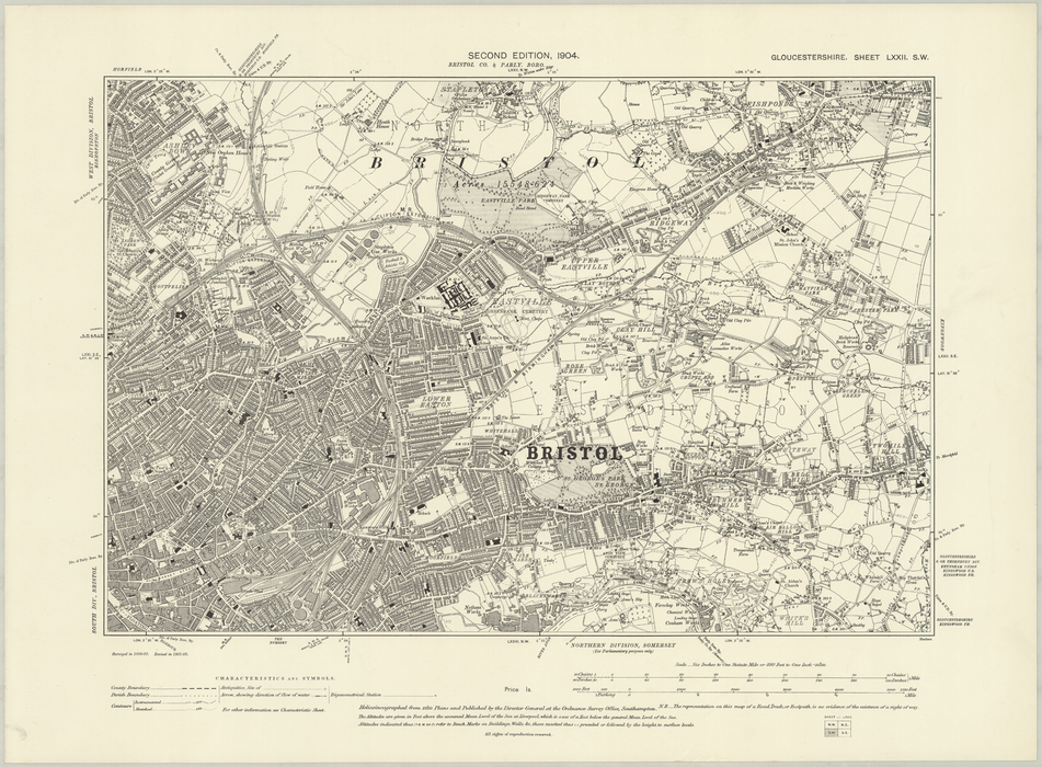 Bristol 1904 Map