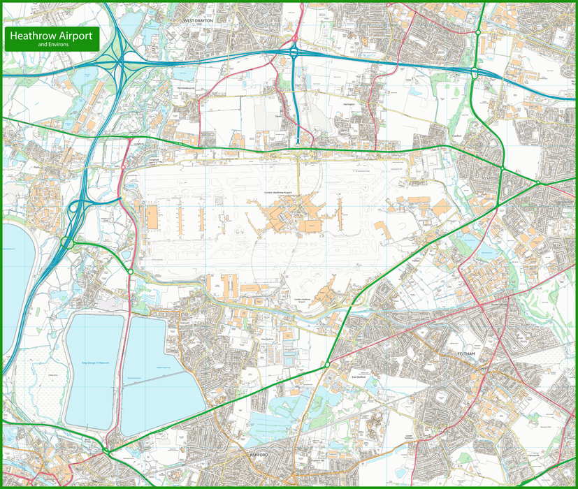 Heathrow Airport Street Map