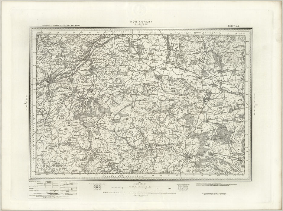 1890 Collection - Montgomery (Welshpool) Ordnance Survey Map