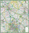 1:100,000 detailed map of Staffordshire, a county in the Midlands of England, UK.  This map covers the two cities of Stoke-on-Trent & Lichfield and towns:      Kidsgrove     Tamworth     Stafford     Cannock     Newcastle-under-Lyme     Rugeley  and the Districts/Boroughs of:      Cannock Chase     Lichfield     South Staffordshire     Staffordshire Moorlands     East Staffordshire     Newcastle-under-Lyme     Stafford     Tamworth