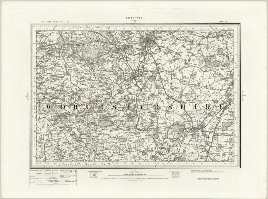 1890 Collection - Droitwich (Dudley) Ordnance Survey Map
