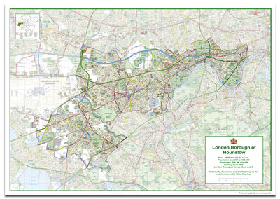 Hounslow Postcode Hounslow London Borough Map– I Love Maps