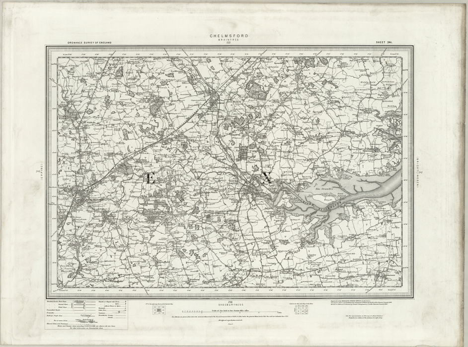 1890 Collection - Chelmsford (Braintree) Ordnance Survey Map