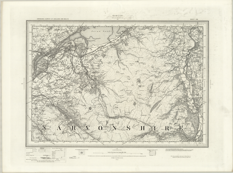 1890 Collection - Bangor (Beaumaris) Ordnance Survey Map