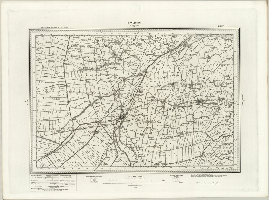 1890 Collection - Spalding (Boston) Ordnance Survey Map
