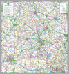 Oxfordshire, a county in England, UK.  This map covers the City of Oxford and towns:      Banbury     Bicester     Kidlington     Chipping Norton     Carterton     Witney     Thame     Chinnor     Abingdon-on-Thames     Wantage     Didcot     Wallingford     Henley-on-Thames   and the Districts of:      Oxford     Cherwell     Vale of White Horse     West Oxfordshire South Oxfordshire