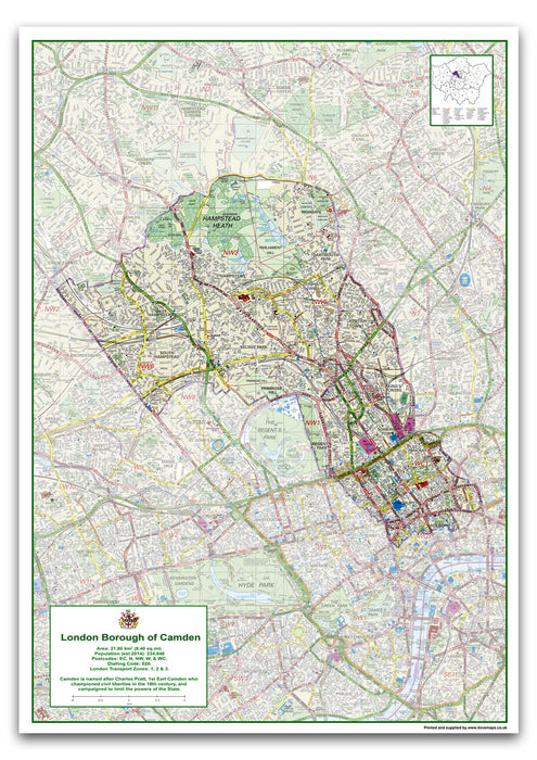 Camden London Borough Map