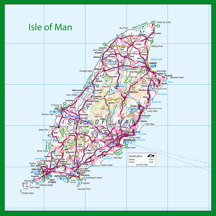 Isle of Man Map Placemat