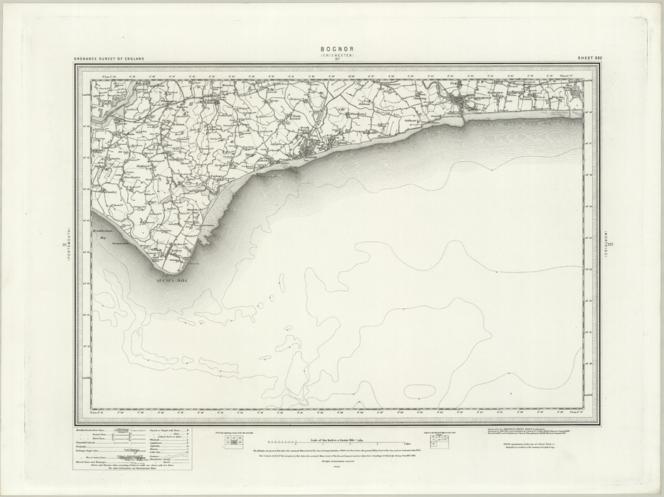 1890 Collection - Bognor (Chichester) Ordnance Survey Map