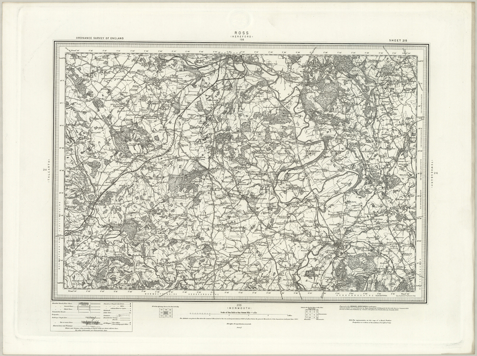 1890 Collection - Ross (Hereford) Ordnance Survey Map