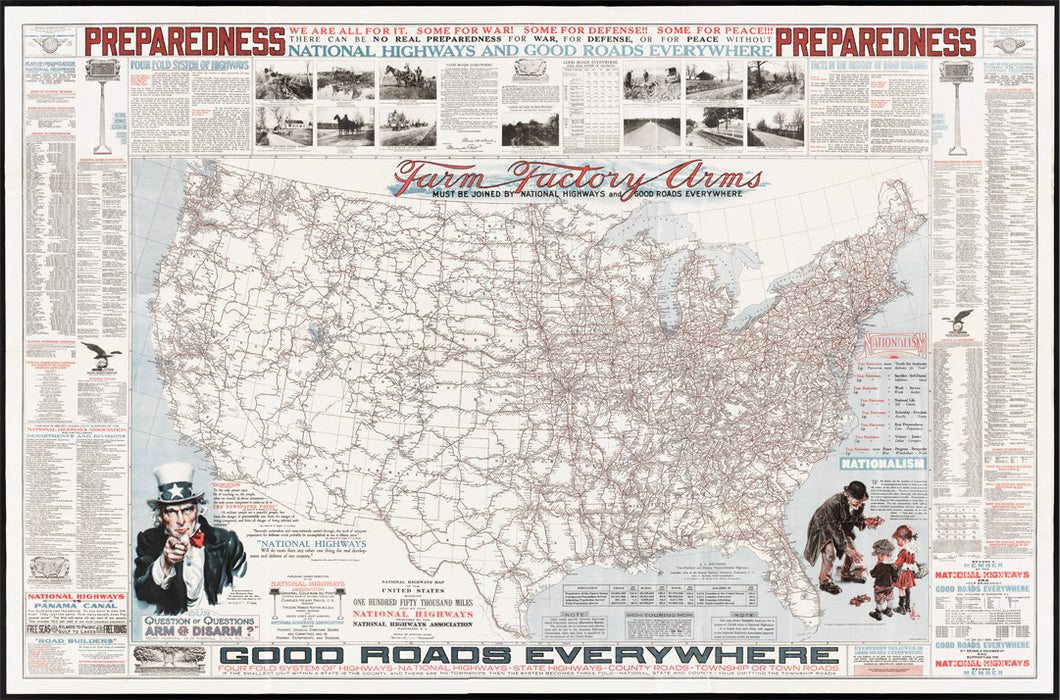 US Highways Map 1918