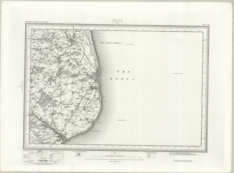 1890 Collection - Dover (Ramsgate) Ordnance Survey Map
