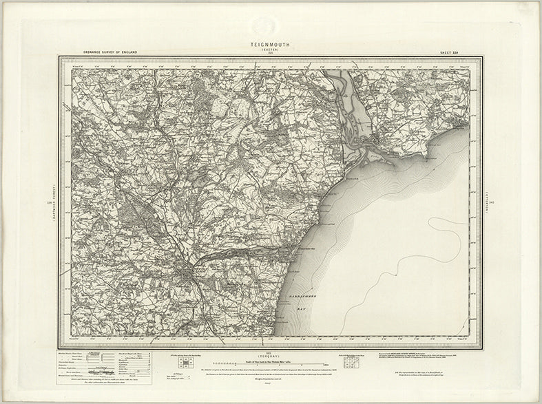 1890 Collection - Teignmouth (Exeter) Ordnance Survey Map