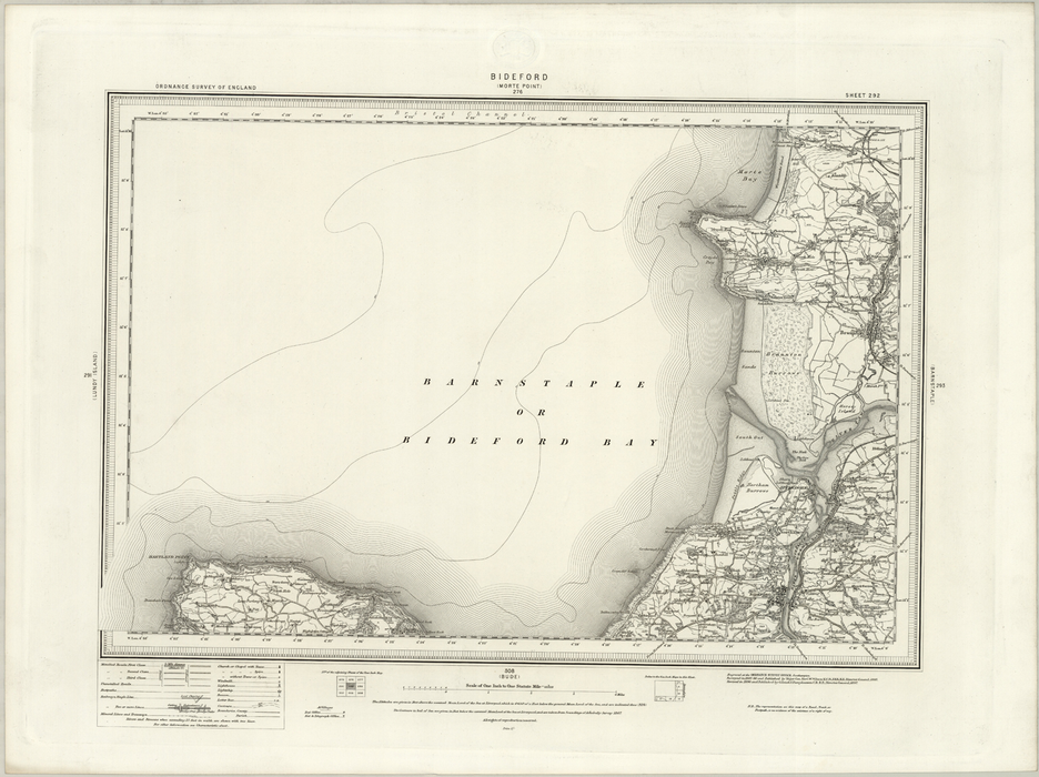 1890 Collection - Bideford (Morte Point) Ordnance Survey Map