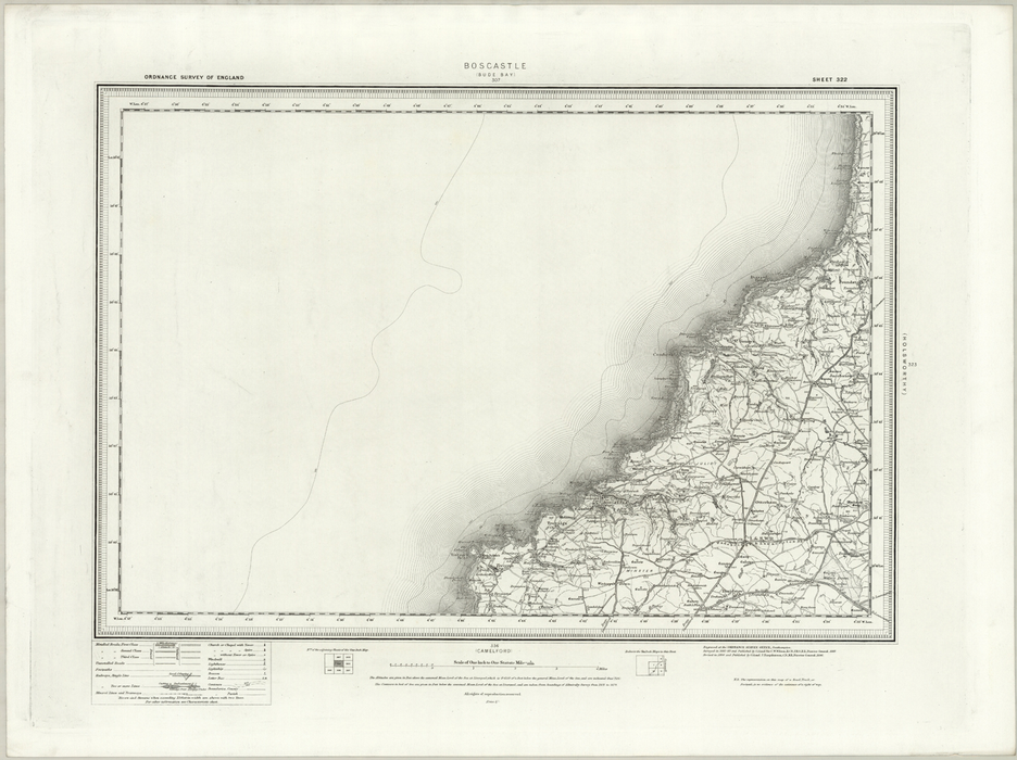 1890 Collection - Boscastle (Bude Bay) Ordnance Survey Map