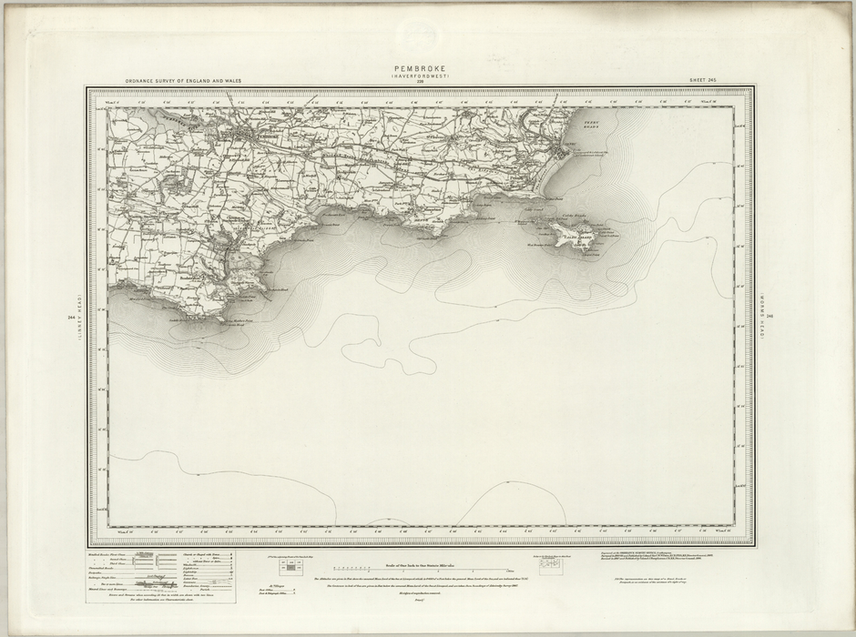 1890 Collection - Pembroke (Haverfordwest) Ordnance Survey Map