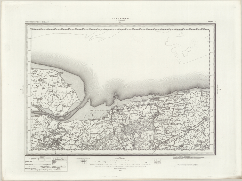 1890 Collection - Faversham (Foulness) Ordnance Survey Map
