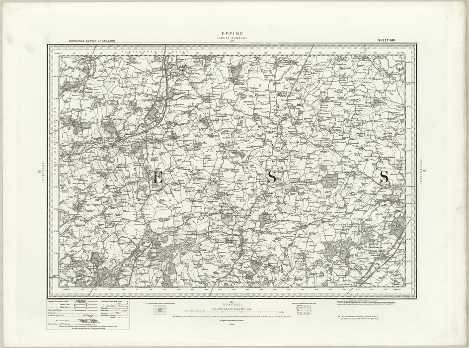 1890 Collection - Epping (Great Dunmow) Ordnance Survey Map