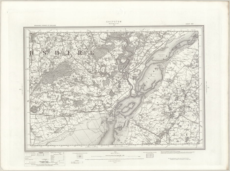 1890 Collection - Chepstow (Monmouth) Ordnance Survey Map
