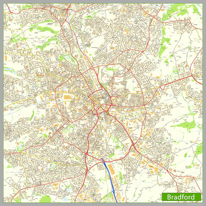 Bradford Street Map