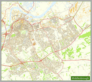 Middlesbrough Street Map– I Love Maps
