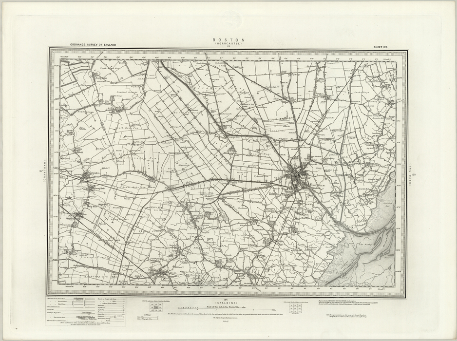 1890 Collection - Boston (Horncastle) Ordnance Survey Map