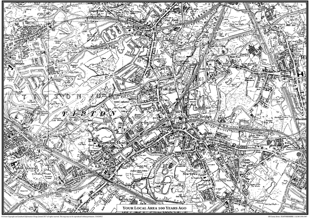 Your Local Area 100 Years Ago Postcode Centred Map