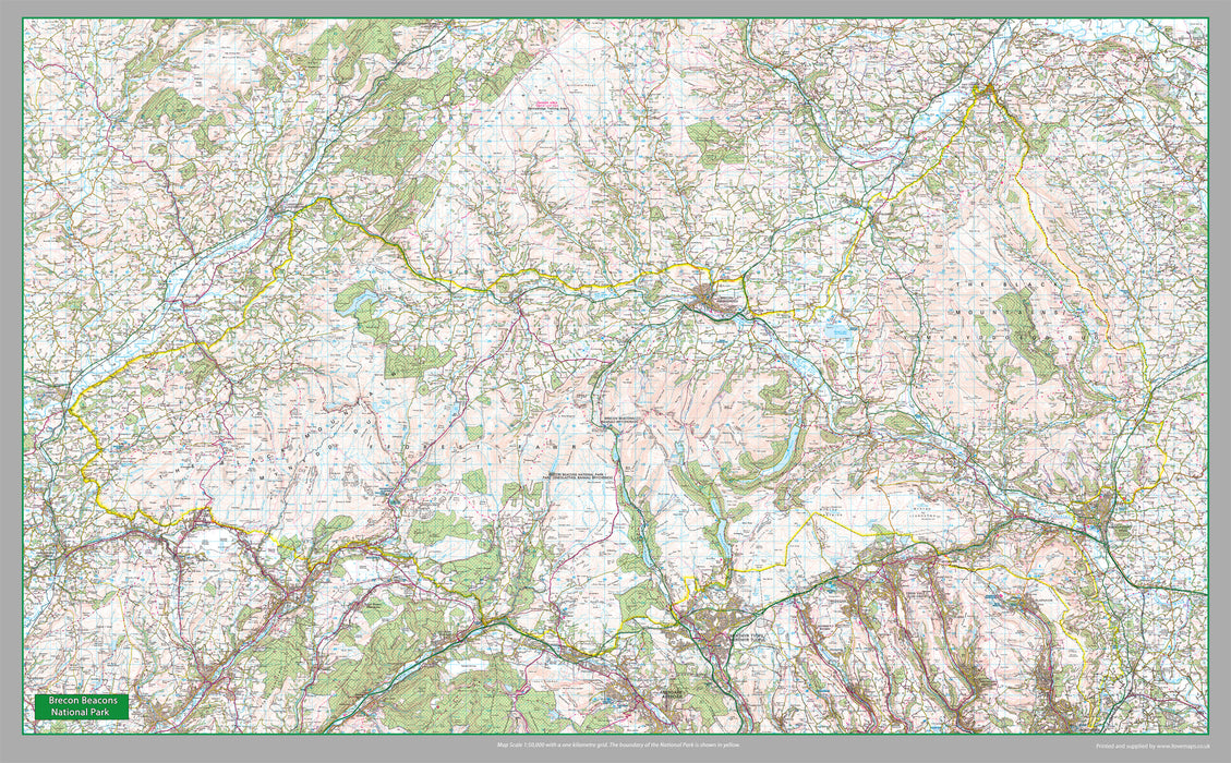 Brecon Beacon National Park Map